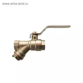Кран шаровой STI, 3/4", с фильтром грубой очистки