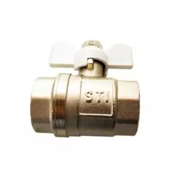 Кран шаровой STI, 3/4", внутренняя/внутренняя, бабочка