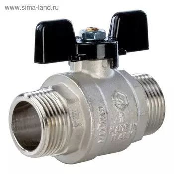 Кран шаровой STOUT SVB-0006-000025, полнопроходной, 1", наружная резьба, бабочка