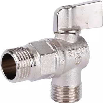 Кран шаровой STOUT SVB-0059-001212, 1/2", угловой, для бытовых приборов