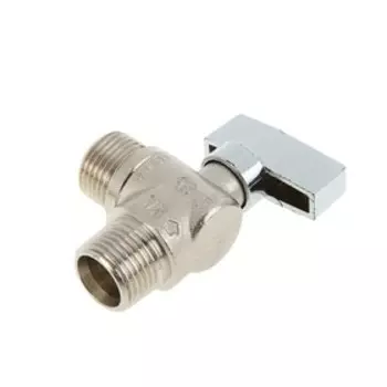 Кран шаровой Valtec, 1/2" х 1/2" наружная резьба, угловой, без отражателя