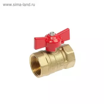 Кран шаровой ZEIN, внутренняя/внутренняя резьба 1", бабочка