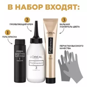 Краска для волос L'Oreal Preference Recital «Париж», тон 4.01, глубокий каштановый