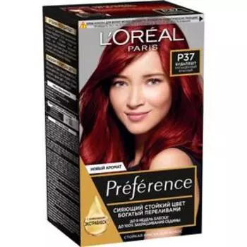 Краска для волос L'Oreal Preference, тон 3.36 Будапешт, Насыщенный Красный