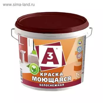 Краска моющаяся ВД A3, 7кг