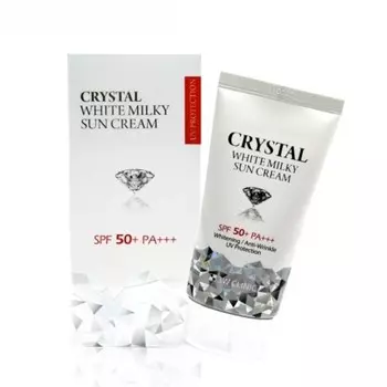 Крем для лица солнцезащитный 3W Clinic Crystal White Milky, 50 г