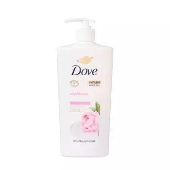 Крем-Гель для душа DOVE, с ароматом пиона и маслом розы , 610 мл