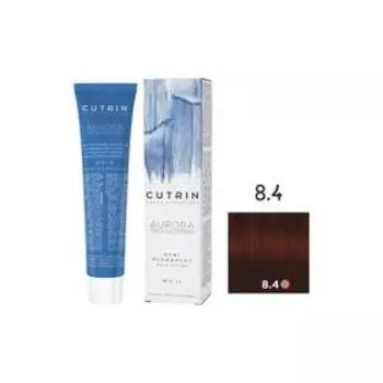Крем-краситель для окрашивания волос Cutrin Aurora Demi Permanent, тон 8.4 светлый медный блондин, 60 мл