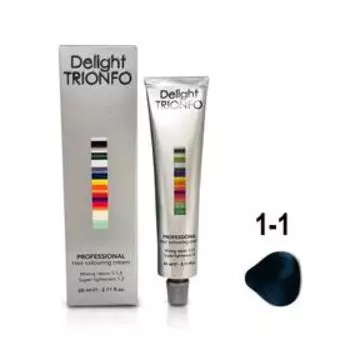 Крем-краска для окрашивания волос Constant Delight Delight Trionfo 1-1 иссиня-чёрный, 60 мл