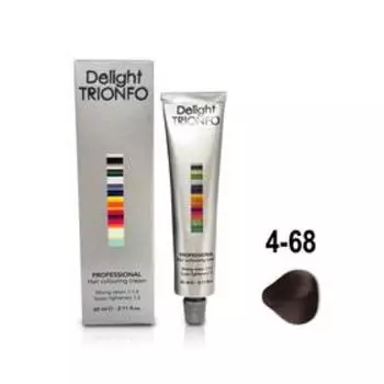 Крем-краска для окрашивания волос Constant Delight Delight Trionfo 4-68 средне-коричневый шоколадно-красный, 60 мл