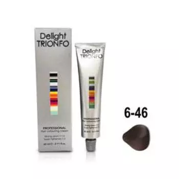 Крем-краска для окрашивания волос Constant Delight Delight Trionfo 6-46 тёмно-русый бежево-шоколадный, 60 мл