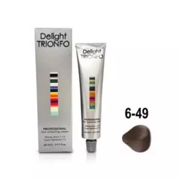 Крем-краска для окрашивания волос Constant Delight Delight Trionfo 6-49 тёмно-русый бежево-фиолетовый, 60 мл