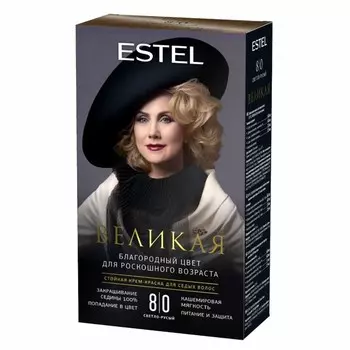 Крем-краска для седых волос Estel «Великая», 8/0 светло-русый