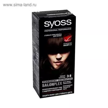 Краска для волос Сьесс Color, тон 3-8, тёмный шоколад