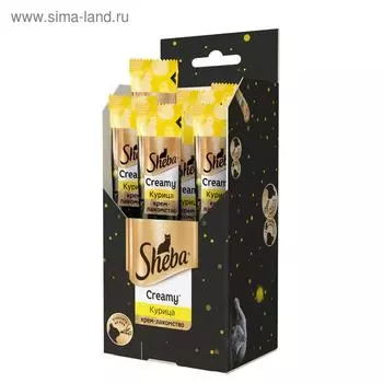 Крем-лакомство Sheba для кошек, курица, 12 г