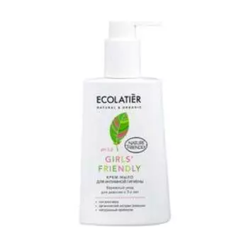 Крем-мыло для интимной гигиены Ecolatier Girls' Friendly бережный уход для девочек с 3-х лет, 250 мл