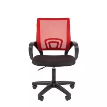 Кресло офисное Chairman 696 LT TW, на колёсиках, ткань/сетка, цвет красный