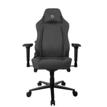 Кресло игровое Arozzi Primo Woven Fabric - Black - Grey logo