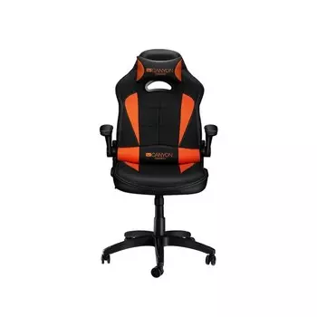 Кресло игровое Canyon Vigil GС-2, до 130 кг, экокожа, чёрно-оранжевое