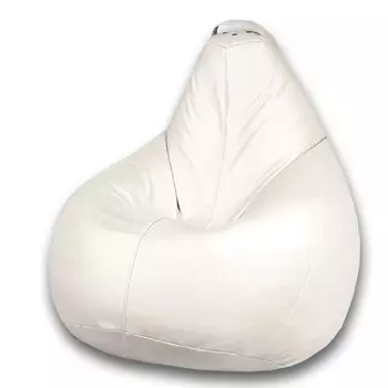 Кресло-мешок «Груша» Позитив Favorit, размер XXXL, диаметр 110 см, высота 145 см, искусственная кожа, цвет белый