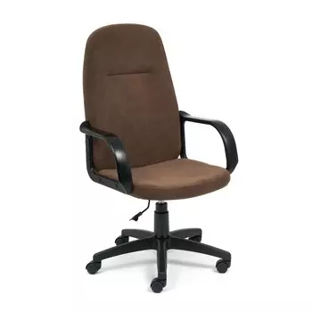 Кресло офисное для работы LEADER 6, 6204501190 мм, флок, цвет коричневый
