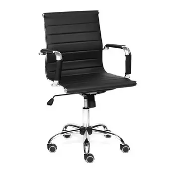 Кресло офисное для руководителя URBAN-LOW 36-6, 540460900(980) мм, экокожа, цвет чёрный