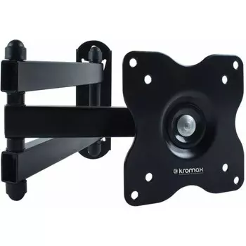 Кронштейн для телевизора Kromax DIX-15 черный 15"-28" макс.30кг настенный поворот и наклон 1029515