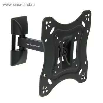 Кронштейн Ultramounts UM865, для ТВ, наклонно-поворотный, 17-43, 82-195 мм от стены, черный