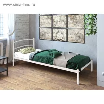 Кровать «Хостел», 8002000 мм, металл, цвет белый
