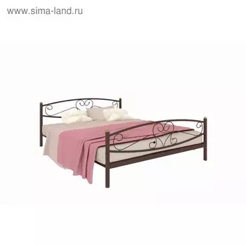 Кровать «Каролина Плюс», 14002000 мм, металл, цвет коричневый