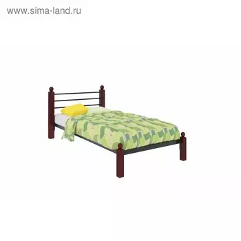 Кровать «Милана Мини Люкс», 8002000 мм, металл, цвет чёрный