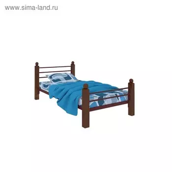 Кровать «Милана Мини Люкс Плюс», 8001900 мм, металл, цвет коричневый