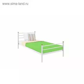 Кровать «Милана Мини Плюс», 8002000 мм, металл, цвет белый