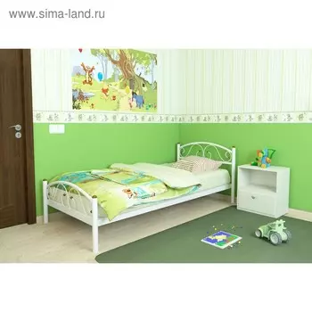 Кровать «Вероника Мини Плюс», 8001900 мм, металл, цвет белый