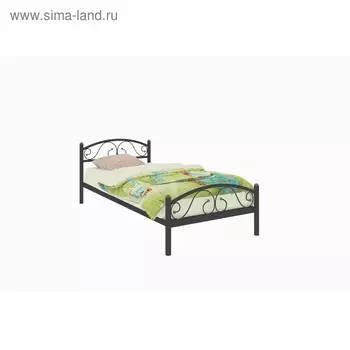 Кровать «Вероника Мини Плюс», 8002000 мм, металл, цвет чёрный