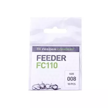 Крючки FC FEEDER сер. FC110 разм.008 10шт.