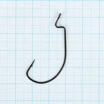 Крючки офсетные YUGANA Wide range worm, № 1/0, 4 шт.