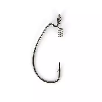 Крючки офсетные Yoshi Onyx Offset Hook Magna HD 6/0 (BN), BIG EYE WITH SPRING, с пружинкой, 5 шт., н