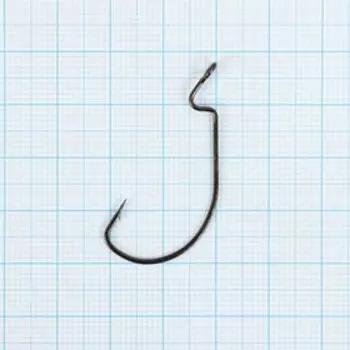 Крючки офсетные YUGANA Wide range worm big eye, № 1, 4 шт.