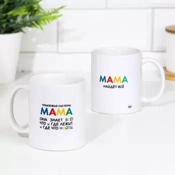 Кружка чайная керамическая "Поисковая система Мама"