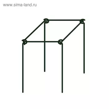 Кустодержатель, d = 50 см, h = 70 см, d = 0,5 см, металл, зелёный