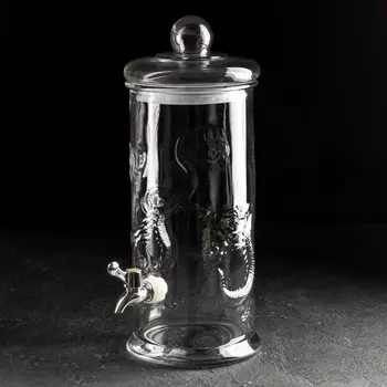 Диспенсер для напитков стеклянный «Пинотаж», 5 л, 19×16×39 см