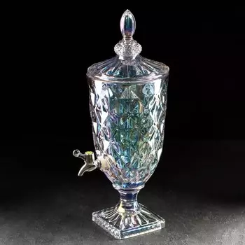 Диспенсер для напитков «Сияние», 3 л, 1748 см, стекло, перламутровый