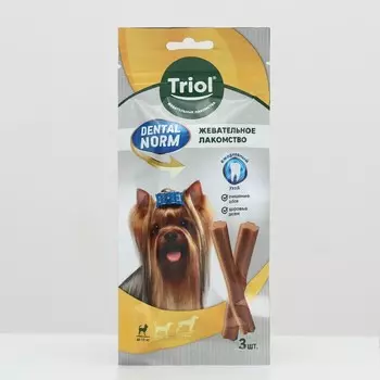 Жевательное лакомство Triol DENTAL NORM для собак мелких пород, 45 г