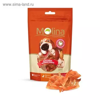 Лакомство Molina для собак мелких пород, куриный хворост, 50 г