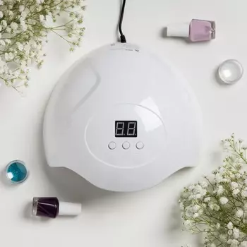 Лампа для маникюра Luazon LUF-06, UV/LED, 15 диодов, 36 Вт, таймер, USB, белая
