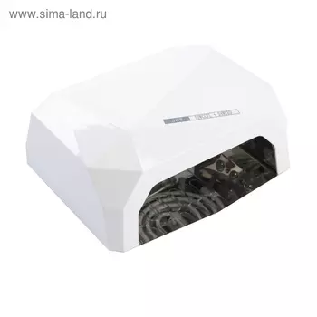 Лампа для гель-лака Luazon LUF-06, CCFL-LED, 36 Вт, 12 диодов, таймер 10/30/60 сек, белая
