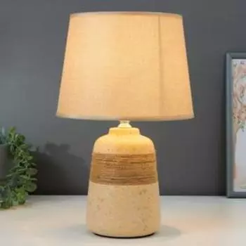 Настольная лампа с абажуром RISALUX, 16351/1, E14, 40 Вт, бежевый, 222237 см