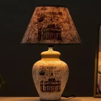 Лампа настольная керамика «Римская империя» Е14 220 В 392525 см RISALUX