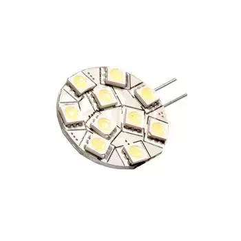 Лампа светодиодная Skyway G4, 12 В, 10 SMD диодов, 1-контакт, белая, габариты, стопы